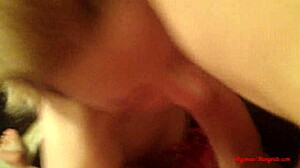 Close-up fucking sucking rimming big ass slut cums hard
