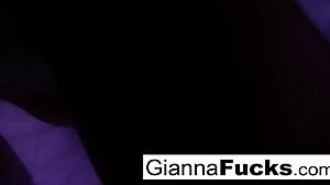 Brunette Hottie Gianna Michaels Masturbates Solo With Big Tits