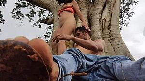 hidden outdoor encounter with sandy cortez and pitter xxx