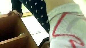 She dominates with her feet in this intense session