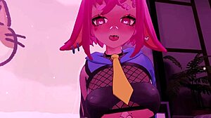 hentai girl gives lap dance and cums in vr