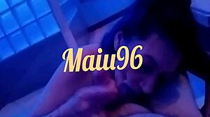 Intense oral action on big cock.