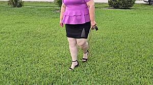 점심시간 공원에서 낯선 남자 만나, 빈집에서 보지 핥게 해