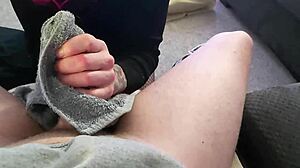 neighbor boy's first blowjob ends with deepthroat throatpie!