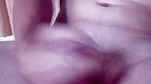 Nice handjob with fingerprint lock in public