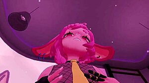 hentai girl gives lap dance and cums in vr