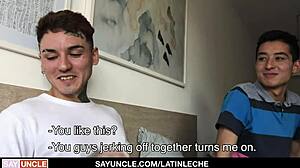 Latinleche - 纹身拉丁猛男支配大鸡巴男孩