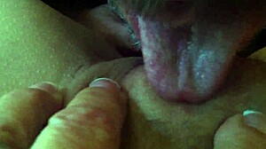 Girl teases her clit with dildo in fun pussy play session.