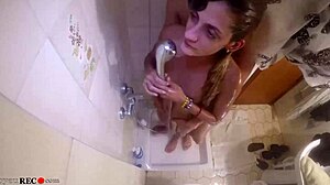 couples orgasm in the shower