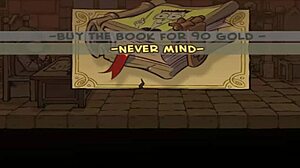 Watch Akabur's witch trainer strip and submit in BDSM game?