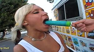 I’m obsessed with Kacey Jordan’s meaty pussy lips gripping that cream man’s ding dong. She’s a choking cheerleader taking it deep!