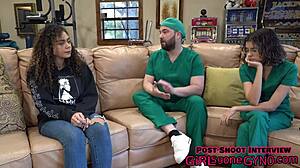 latina mara luv stunned as neighbor doctor tampa does her first gyno exam on hidden cam