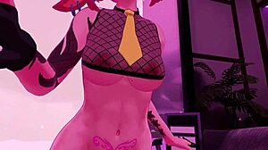 hentai girl gives lap dance and cums in vr