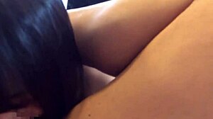 Japanese amateur A.O. in car sex adventures 😈