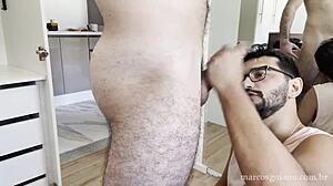 Marcos Goiano Shows Off Huge Hairy Cock in Hardcore Action