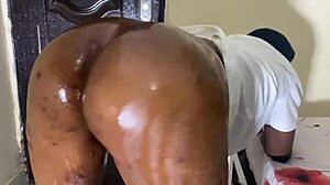 Big Booty Betty Slams Hard on Massive Black Cock