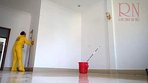 Naked Maid Strips in Office Hall C3!