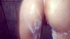 I enjoy a relaxing foamy bath as a teen amateur.