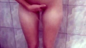 I enjoy a relaxing foamy bath as a teen amateur.