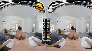 Lily starfire prepares for big black cock in virtual reality.