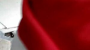 Amateurs filming homemade scenes outside in the open air