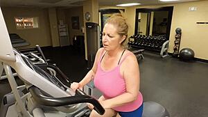 Sexy Thick Milf Danni Jones Stretched by Bull Gym Trainer