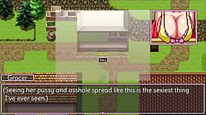 Noelle Goes Wild with Intense Fingering in Hentai Game Part 1