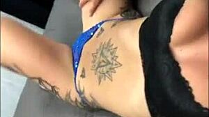 Felicity Feline Performs Slutty Moments On Webcam With Tattoos.