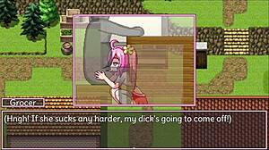 Noelle Goes Wild with Intense Fingering in Hentai Game Part 1