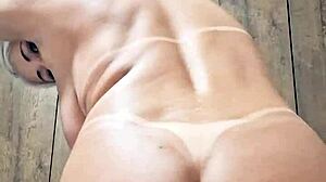 Playing with ball dildo in pussy!