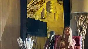 Monika Fox strips to music, showing pierced nipples! 😍