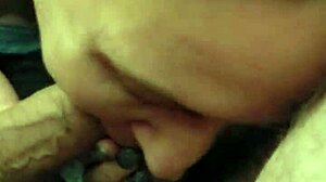 My amateur girl expertly sucks two cocks in detailed close-up