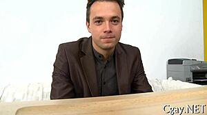 Hey, check out this amateur gay porn video with some real hot action between guys in a casual setting.