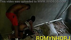 Watch this horny stepdaughter get fucked by the construction worker in Rio! He cums hard with passion!