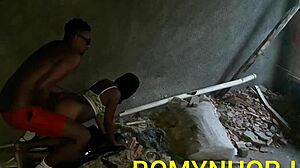 Watch this horny stepdaughter get fucked by the construction worker in Rio! He cums hard with passion!