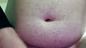 Solo guy strokes his hard cock