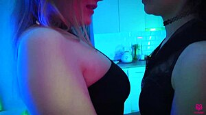 Polyamorous Love In Lesbian Striptease Scene