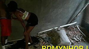 Watch this horny stepdaughter get fucked by the construction worker in Rio! He cums hard with passion!