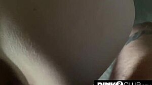 Little body of teen 18+ Kenzie Reeves shattered by big cock of Romeo Mancini cum in mouth blowjob