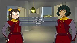 In this hentai, the trainer dates with big tits in book 4