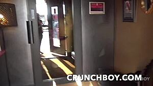 max lava creampied three times in sauna gang bang