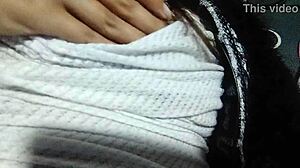 Feel The Passion In Sucking Her Natural Tits