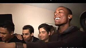 college whore gets fucked and facialized at wild party