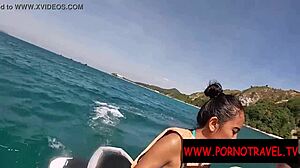 Jetski Adventure with Public Blowjob Scene