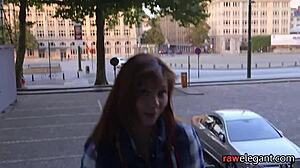 European MILF bent over for POV doggystyle anal slam