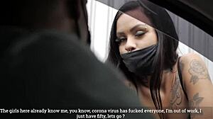 Evelyn buarque fucks tony tigrao for 50 reais outdoors