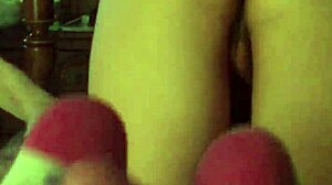 asian wife homemade nude sockjob fun 😏