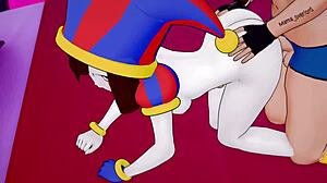 Pomni quiere tener sexo denuevo in this 3d cartoon hentai doggystyle scene?