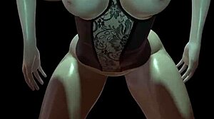 Hot green-haired girl gets doggystyle assfucking in 3d porn 😍