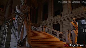 European MILF bent over for POV doggystyle anal slam